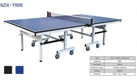 高端可折叠可移动室内乒乓球桌SZX-T005
